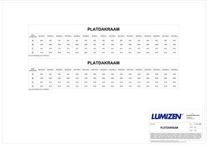 Platdakraam - 40x150 cm van Premium Dakramen